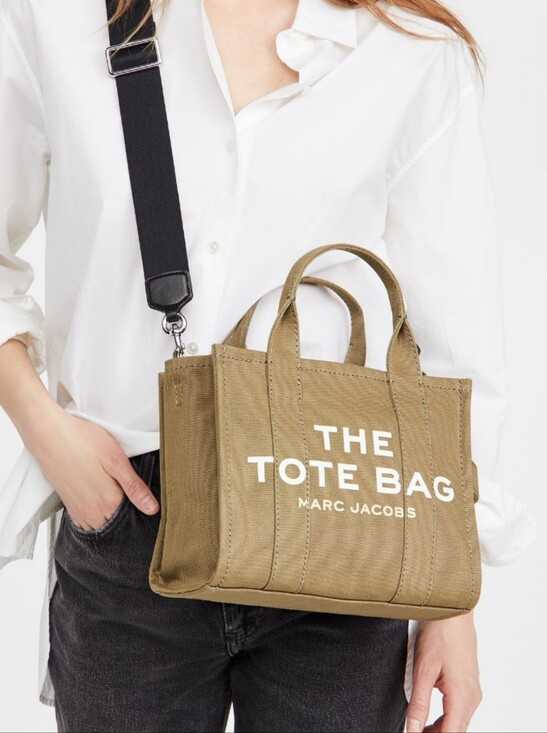 Marc Jacobs Handbags - Marc Jacobs-The Small Canvas Tote Bag (Slate-Tan 🤎)